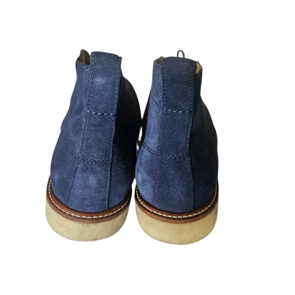 Banana Republic Blue Suede Leather Chukka Boot Shoes Sz.10.5